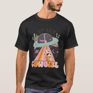 T-shirt Conception D'Une Femme Spatiale Occidentale