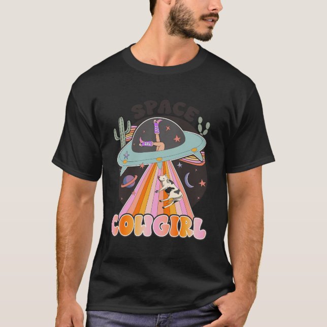 T-shirt Conception D'Une Femme Spatiale Occidentale (Devant)