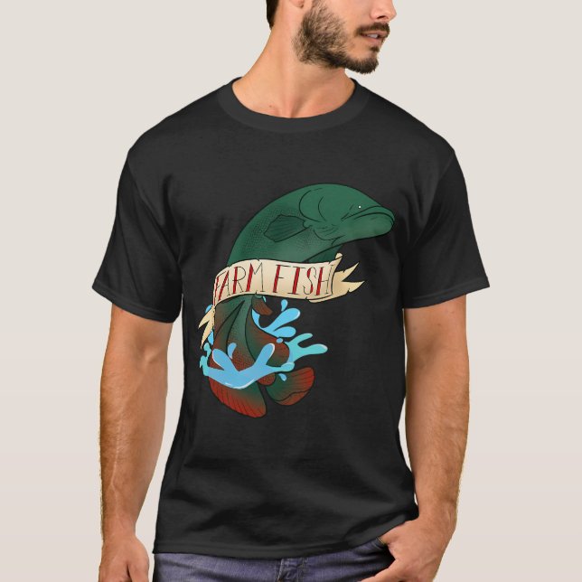 T-shirt Conception d'une ferme piscicole d'Arapaima (Devant)