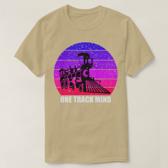 T-shirt Conception d'une locomotive d'un chemin de fer (Design devant)
