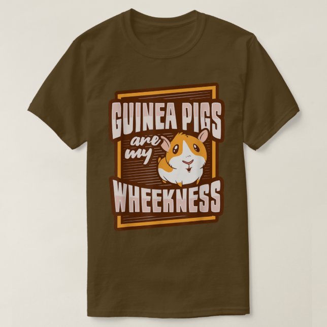 T-shirt Conception d'une roue de porc guinéenne pour un fo (Design devant)