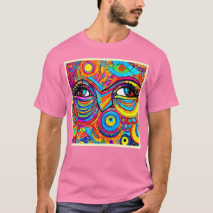 T-shirt Conception d'une vue oeil psychédélique