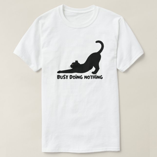 T-shirt Conception d'yeux de chat noir minimal (Design devant)