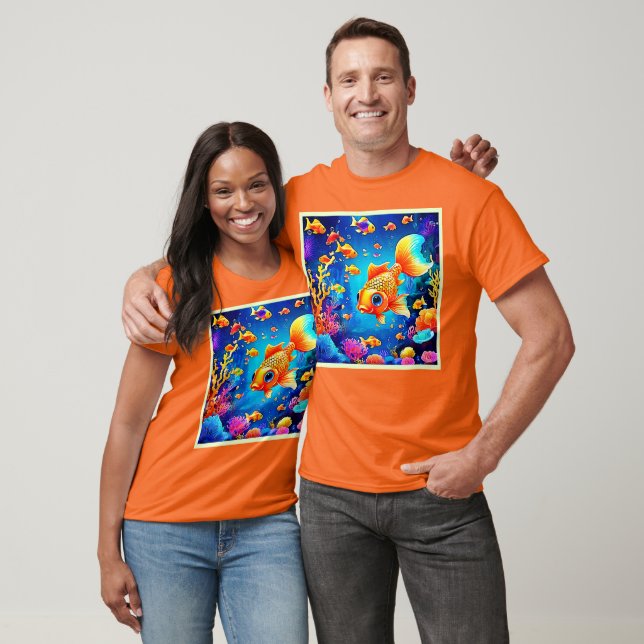 T-shirt Conception dynamique du monde des poissons sous-ma (Unisexe)