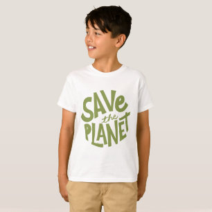 T-shirt Conception Éco Sauvegarde de la Planète