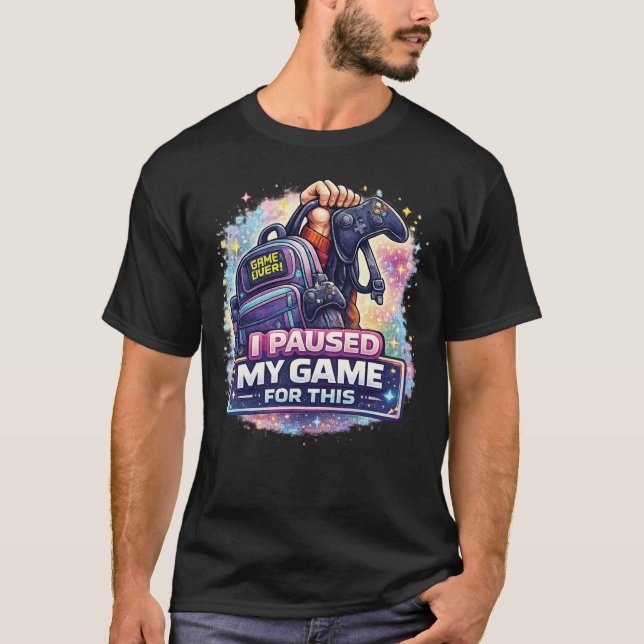 T-shirt Conception École de Joueur Drôle (Devant)