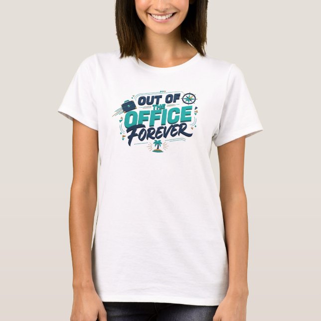 T-shirt Conception élégante de déclaration de TEINTÉ DE BU (Devant)