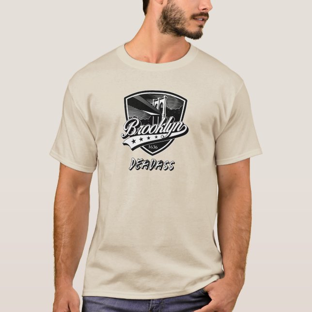 T-shirt Conception élégante de logo Brooklyn Swoosh (Devant)