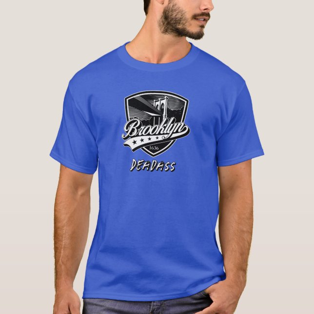 T-shirt Conception élégante de logo Brooklyn Swoosh (Devant)
