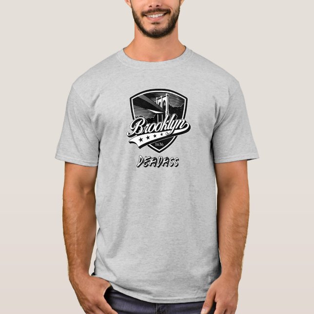 T-shirt Conception élégante de logo Brooklyn Swoosh (Devant)