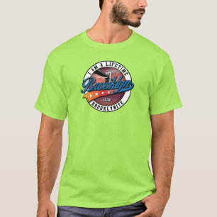 T-shirt Conception élégante de logo minimaliste Brooklyn L