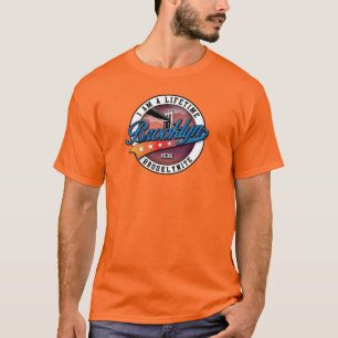 T-shirt Conception élégante et minimaliste de logo orange