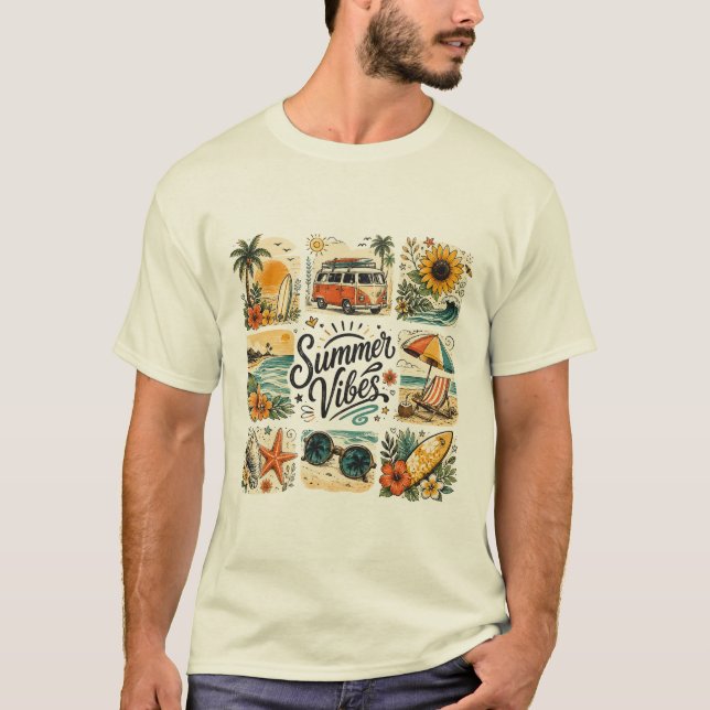 T-shirt Conception esthétique premium d'été (Devant)