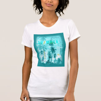 T-shirt Conception estivale de Retro California