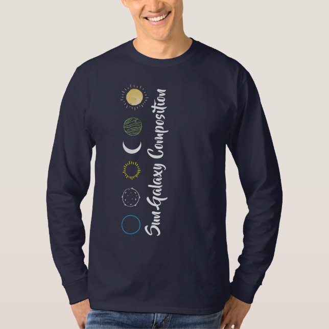 T-shirt Conception étonnante de la combinaison Sun Galaxy (Devant)
