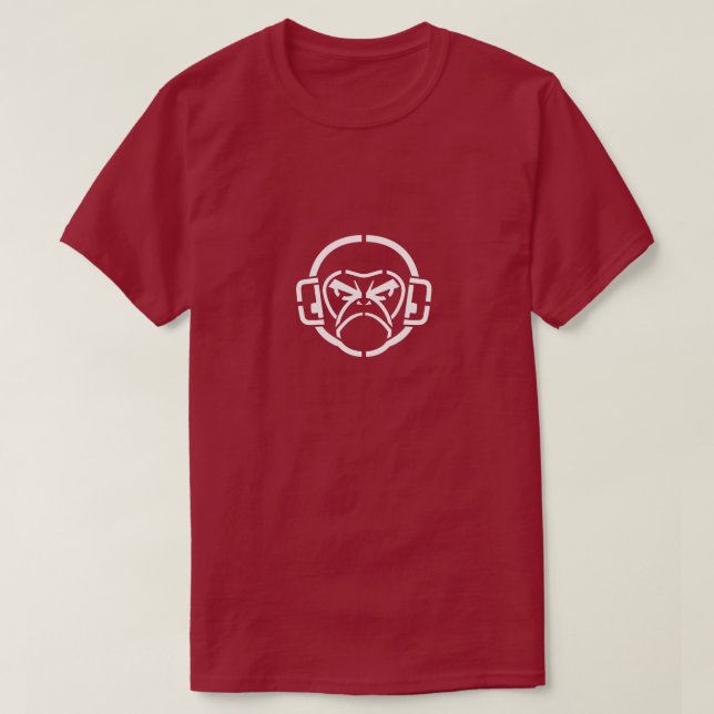 T-shirt Conception fâchée de singe (Design devant)