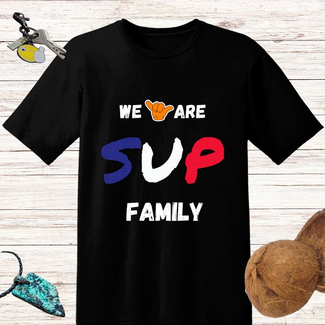 T-shirt Conception familiale SUP avec drapeau français et  (Créateur téléchargé)