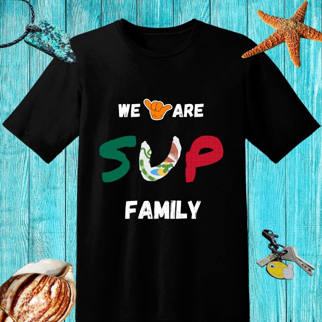 T-shirt Conception familiale SUP avec drapeau mexicain et  (Créateur téléchargé)