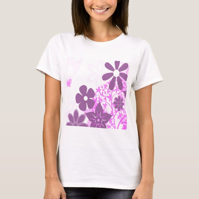T-shirt Conception florale de photo de marguerite de (Devant)