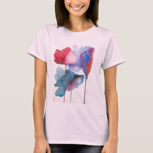 T-shirt Conception florale moderne d'art de fleur
