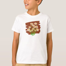 Conception florale rustique sur fond marron
