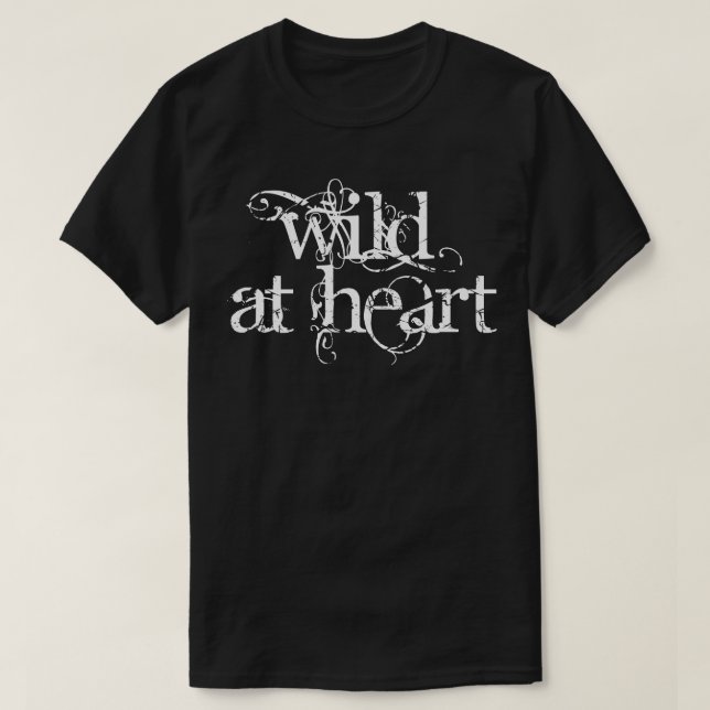 T-shirt conception florale sauvage au coeur (Design devant)