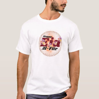 T-shirt Conception florale scintillante de Eid Al-Fitr heu