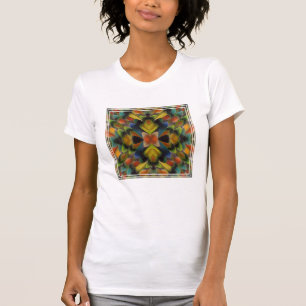 T-shirt Conception fractale des plumes de l'inséparable