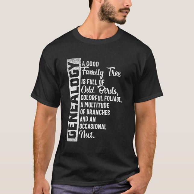 T-shirt Conception généalogique de l'arbre généalogique de (Devant)