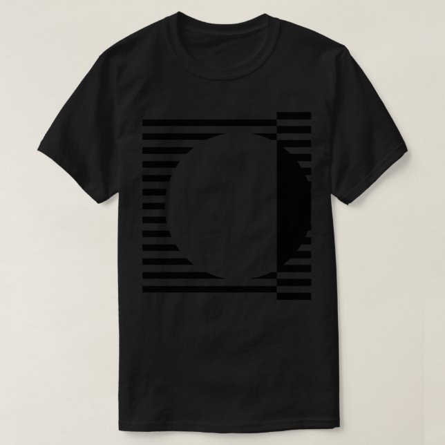T-shirt conception géométrique des lignes 3 (Design devant)
