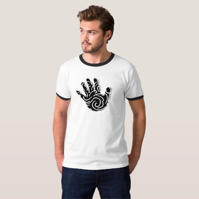 T-shirt Conception géométrique moderne abstraite (Devant entier)