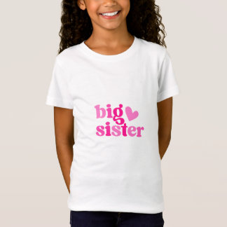 T-Shirt Conception Grande Sœur Rose Mignonne | Cadeau de N