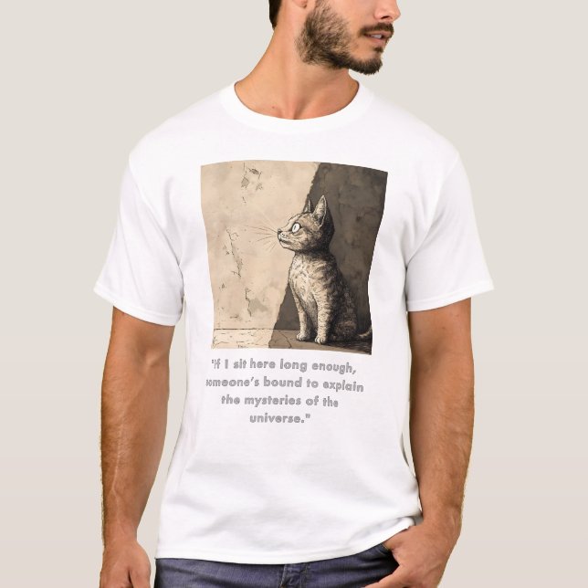 T-shirt Conception graphique amusante de chats #5 (Devant)
