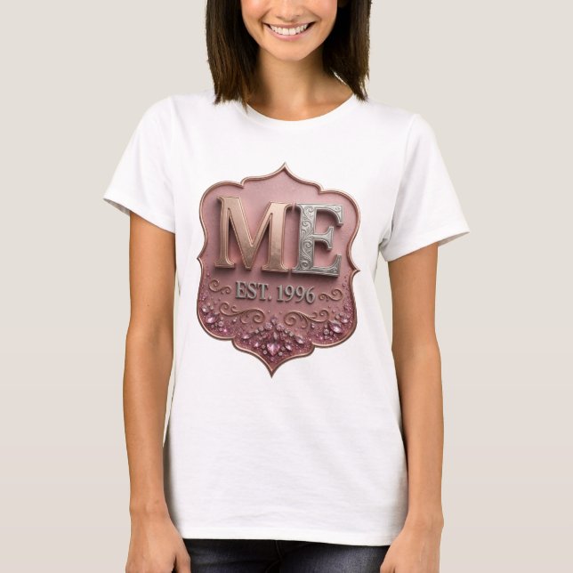 T-shirt Conception graphique argentée Snappy ME EST 1996 (Devant)