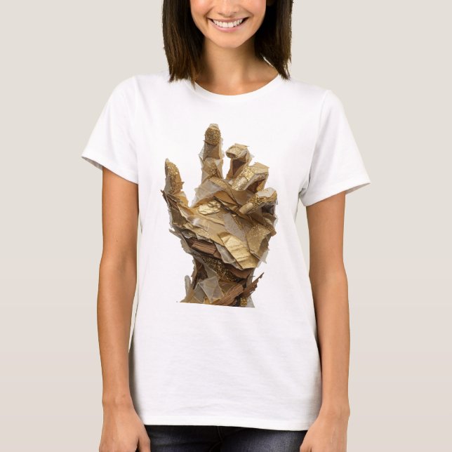 T-shirt Conception graphique ART ABSTRAIT Argenté vif (Devant)