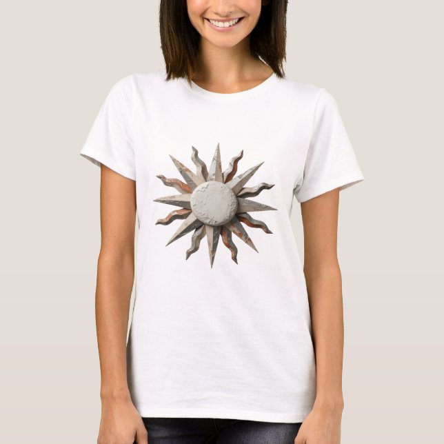 T-shirt Conception graphique ART ABSTRAIT Gris Witty (Devant)