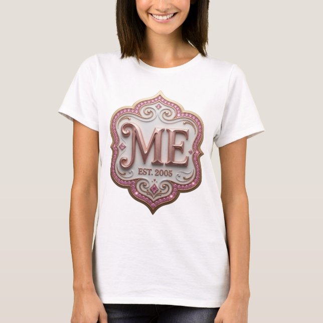 T-shirt Conception graphique ART ABSTRAIT Or frais (Devant)