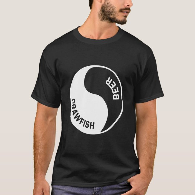 T-shirt Conception Graphique Bière Et Écrevisses (Devant)