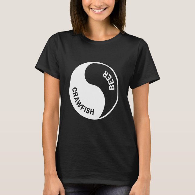 T-shirt Conception Graphique Bière Et Écrevisses (Devant)