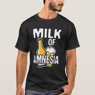 T-shirt Conception graphique bière ivre lait d'amnésie