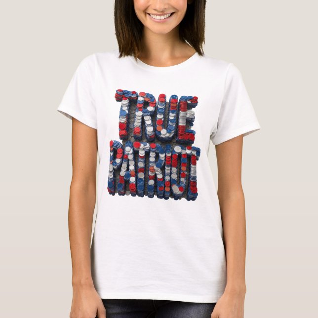 T-shirt Conception graphique Cool Silver VRAI PATRIOTE (Devant)