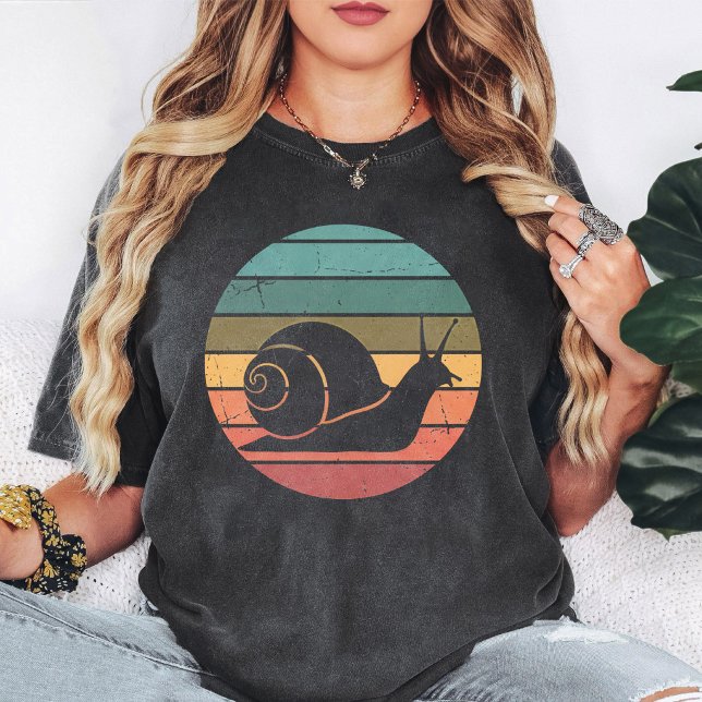 T-shirt Conception Graphique de Cercle de Coucher de Solei (Créateur téléchargé)