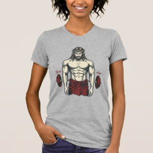 T-shirt Conception Graphique de Force de Foi Gravée Vintag