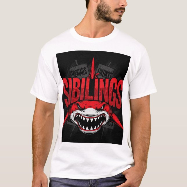 T-shirt Conception Graphique de Frères et Sœurs Edgy (Devant)