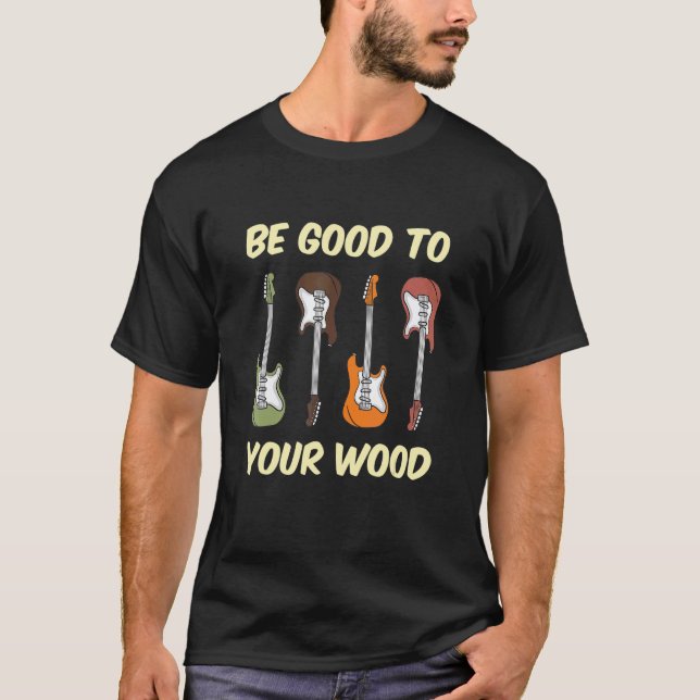 T-shirt Conception graphique de guitare électrique rétro d (Devant)