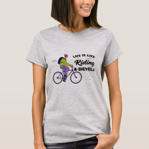 T-shirt Conception graphique de la durée de vie du vélo