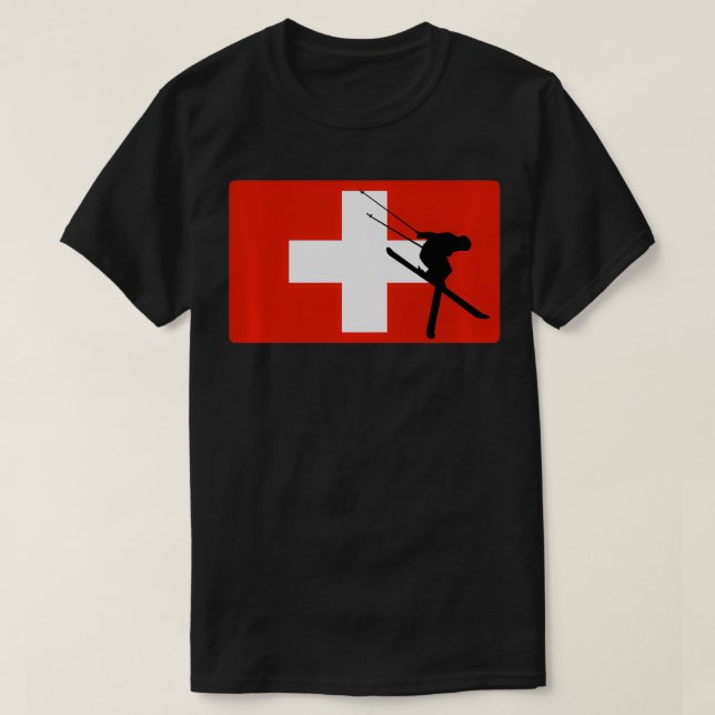 T-shirt Conception graphique de la patrouille de ski (Design devant)