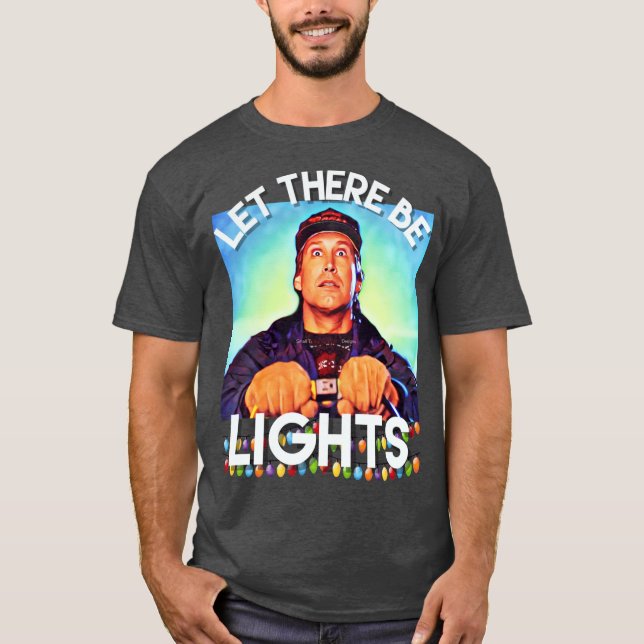 T-shirt Conception graphique de lumières de Noël drôles de (Devant)