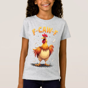 T-Shirt Conception graphique de poulet drôle coq F-CAW-F