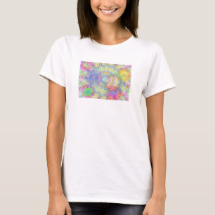 T-shirt Conception graphique de tourbillons en couleur viv